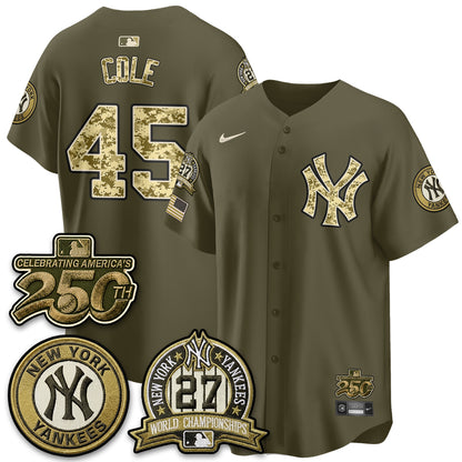 NYY Salute to Service 2026 Vapor Limited Jersey - Stitched