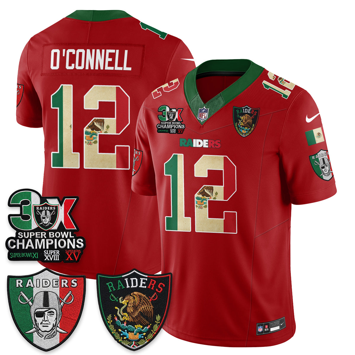 LVR 3X Champs Mexico Edition Vapor Jersey - Stitched