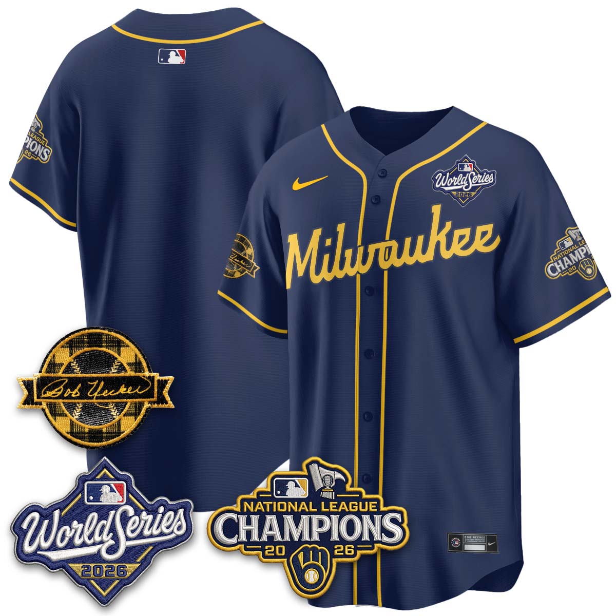 MIL 2026 NL Champions - Uecker Patch Navy Limited Edition - Stitched N1