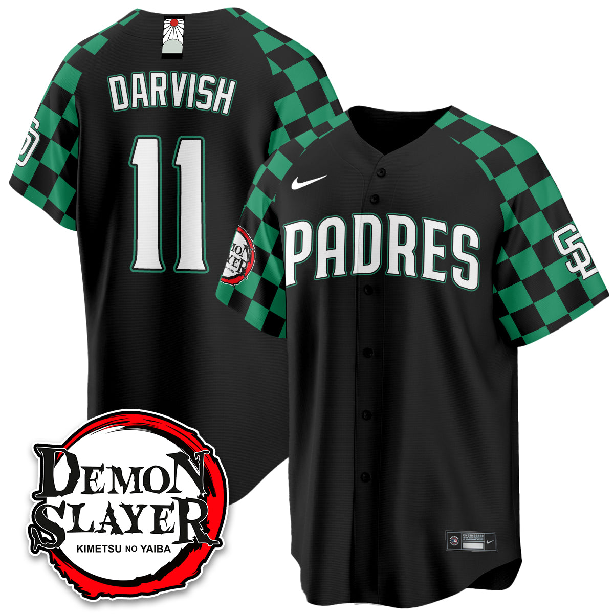 San Diego Padres Demon Slayer Vapor Limited Jersey - Stitched