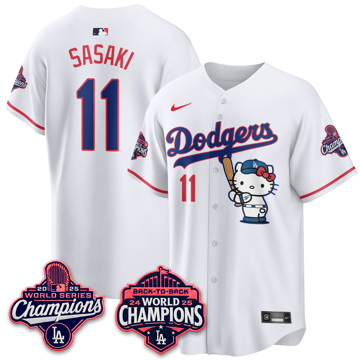 LAD x Hello Kitty Night 2026 Vapor White Jersey - All Stitched