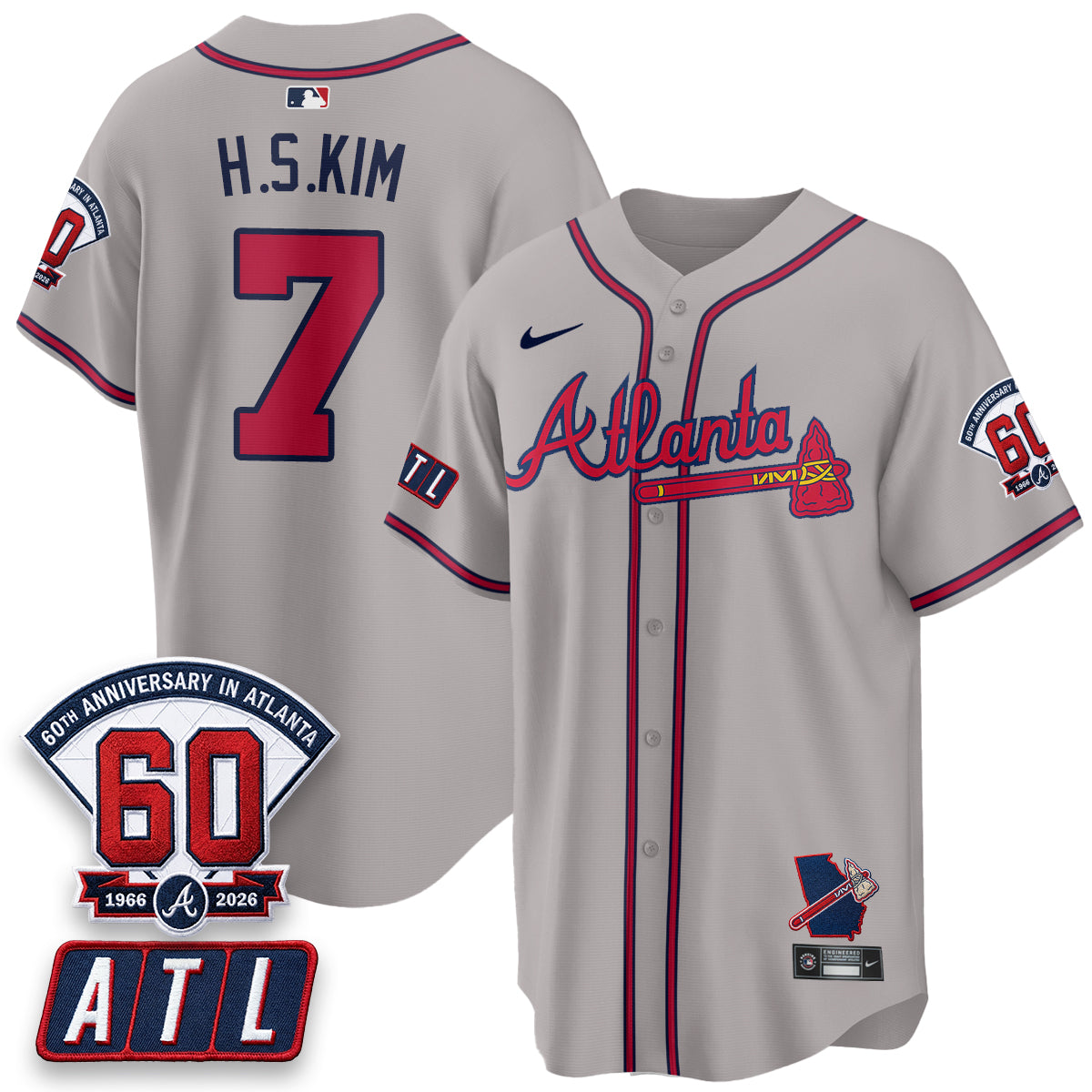 ATL 2026 60th Anniversary Vapor City Connect Limited Jersey - All Stitched