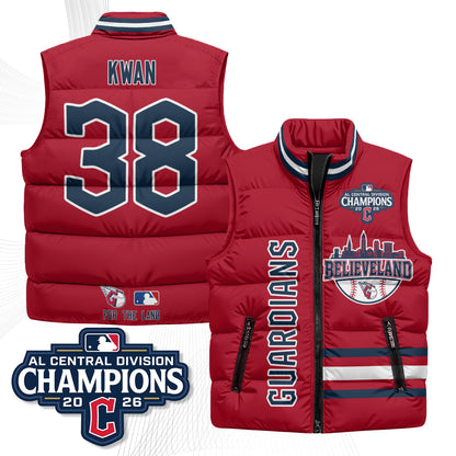CLE Believeland Puffer Vest - Printed