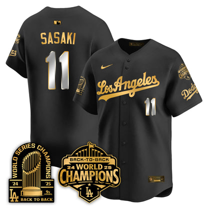 LAD Gold Collection Vapor Limited Jersey - 9x & B2B Champs - All Stitched