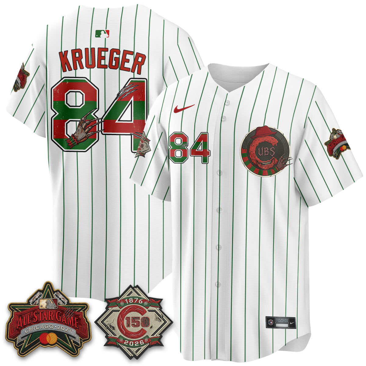 CHC A Nightmare on Wrigley Field Edition Vapor Jersey - Stitched