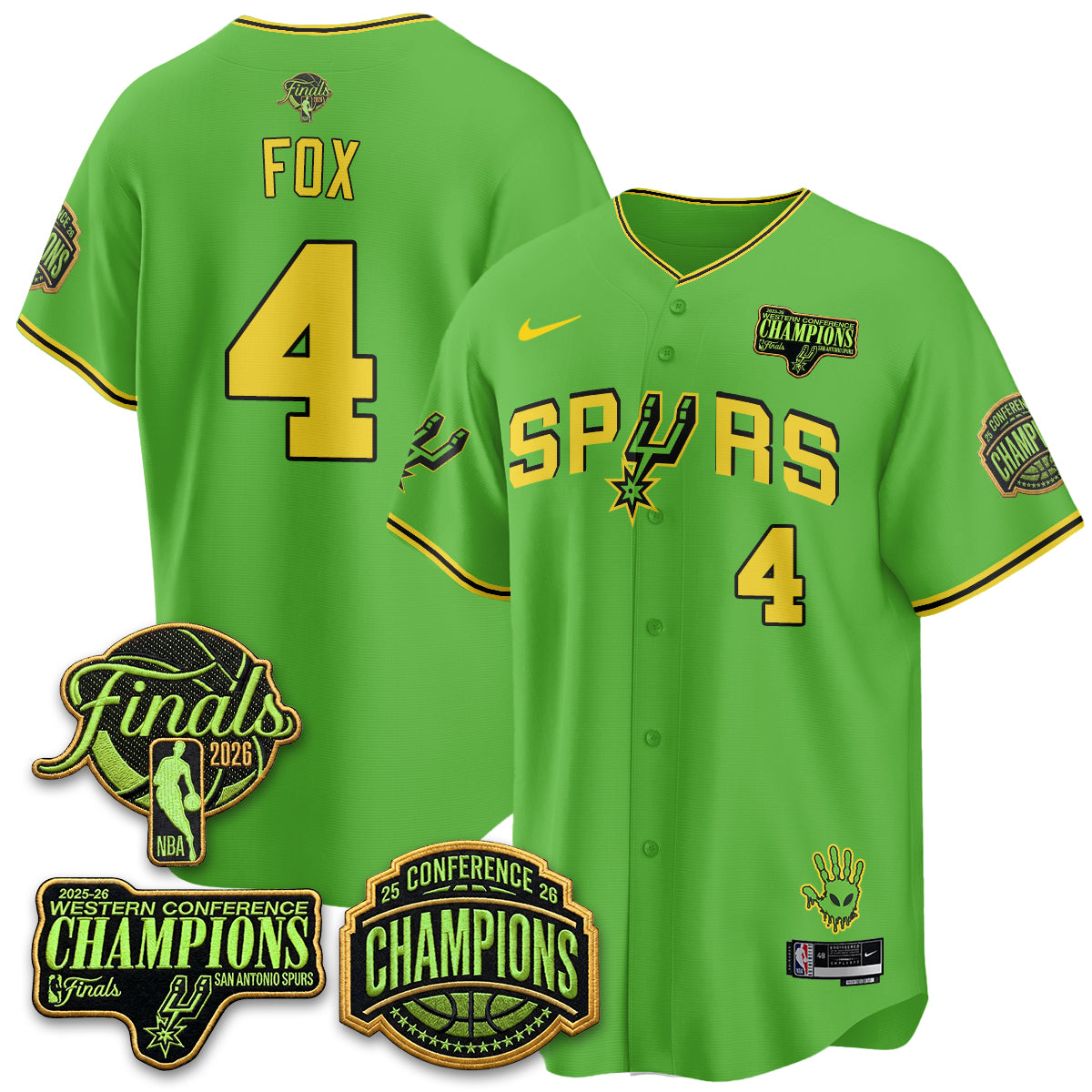 San Antonio Spurs 2026 Basketball Alien Style Vapor Jersey - Stitched