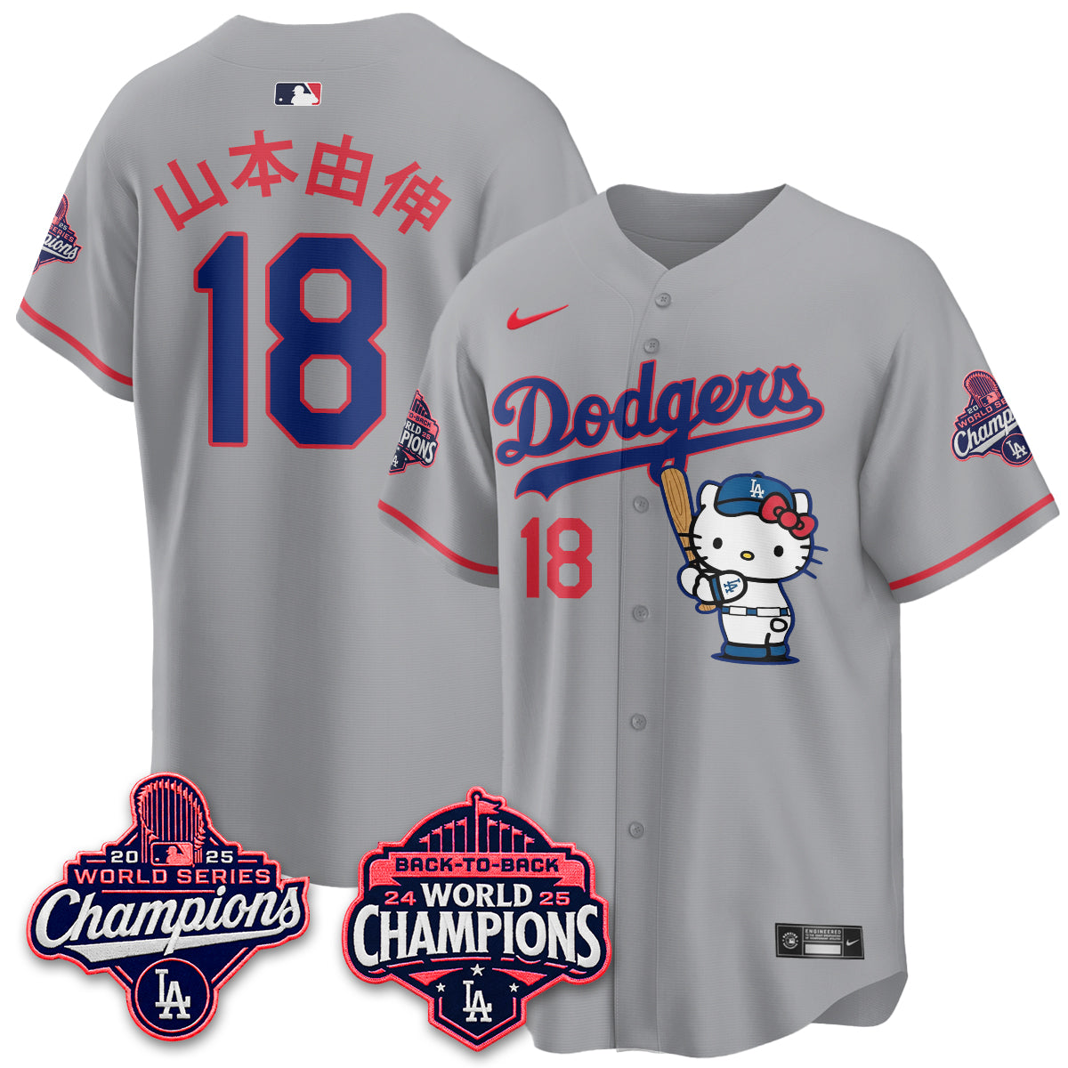 LAD x Hello Kitty Night 2026 Vapor White Jersey - All Stitched