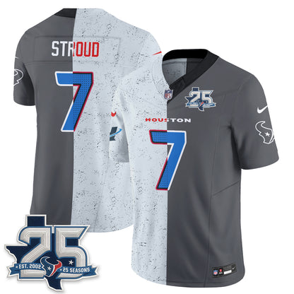 HOU Fan Gear Split Vapor Jersey - Stitched