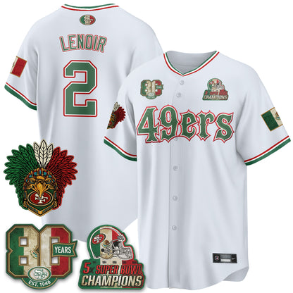 SF Mexico Edition Baseball Vapor Jersey - Stitched