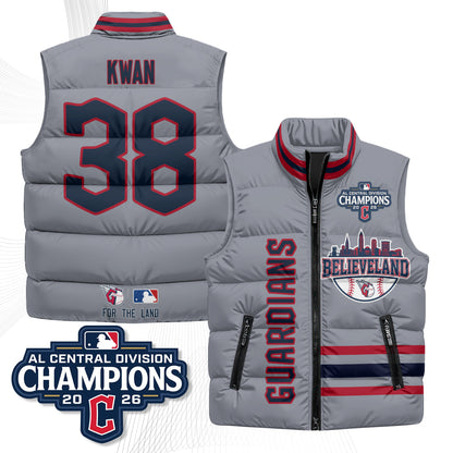 CLE Believeland Puffer Vest - Printed
