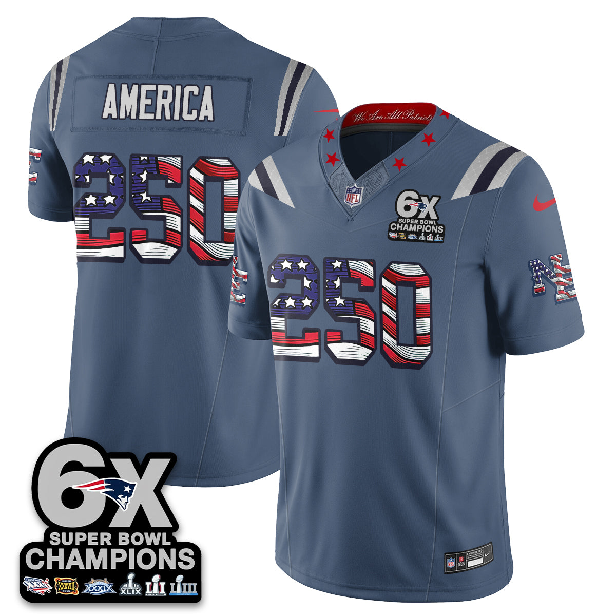 NE America Edition Vapor Jersey V2- Stitched