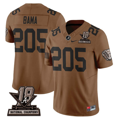 Alabama Crimson Tide 2026 Military Appreciation Vapor Jersey - Stitched