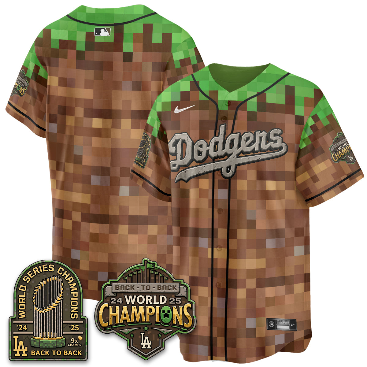 Los Angeles Dodgers x Voxel Game Vapor Jersey - Printed