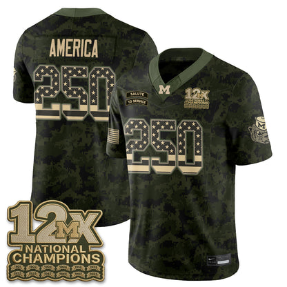 MICH 2026 Salute to Service Vapor Jersey - Stitched