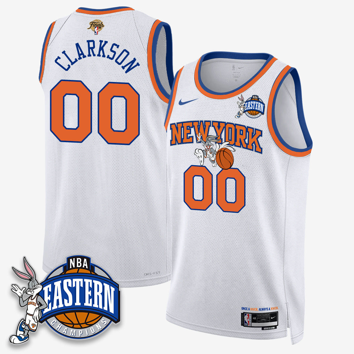 New York Knicks 2026 NBA Finals x Bunny Vapor Jersey - Stitched