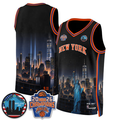 NYK Skyline Never Forget 9/11 Edition Vapor Jersey - Printed
