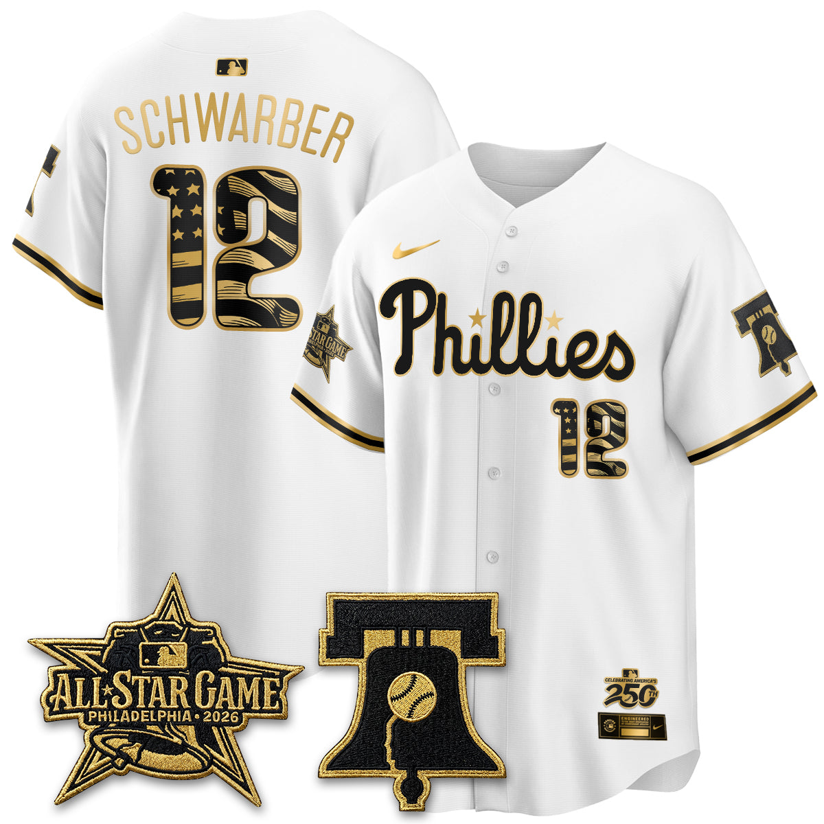PHI Fourth of July USA Vapor Limited Jersey - Stitched