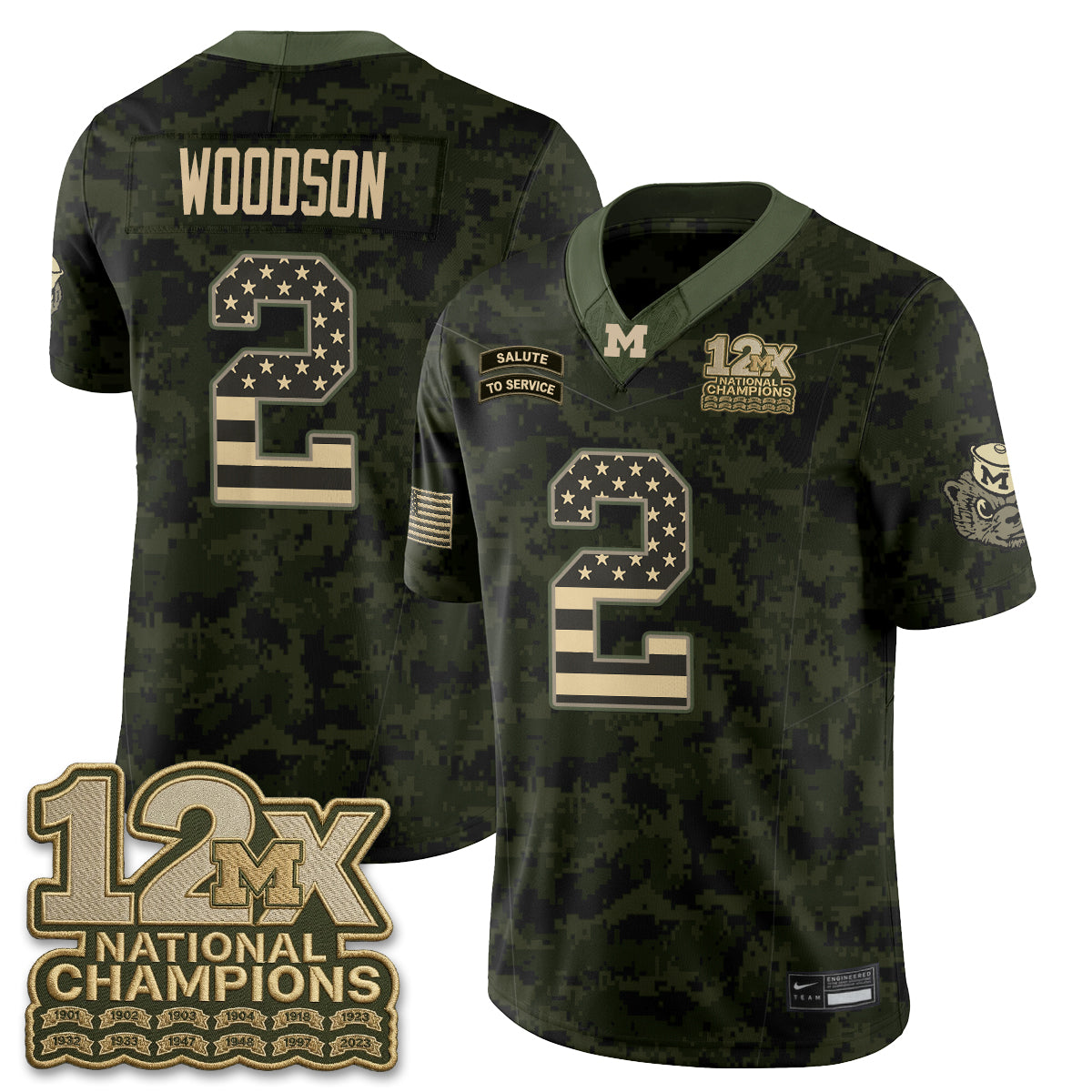 MICH 2026 Salute to Service Vapor Jersey - Stitched