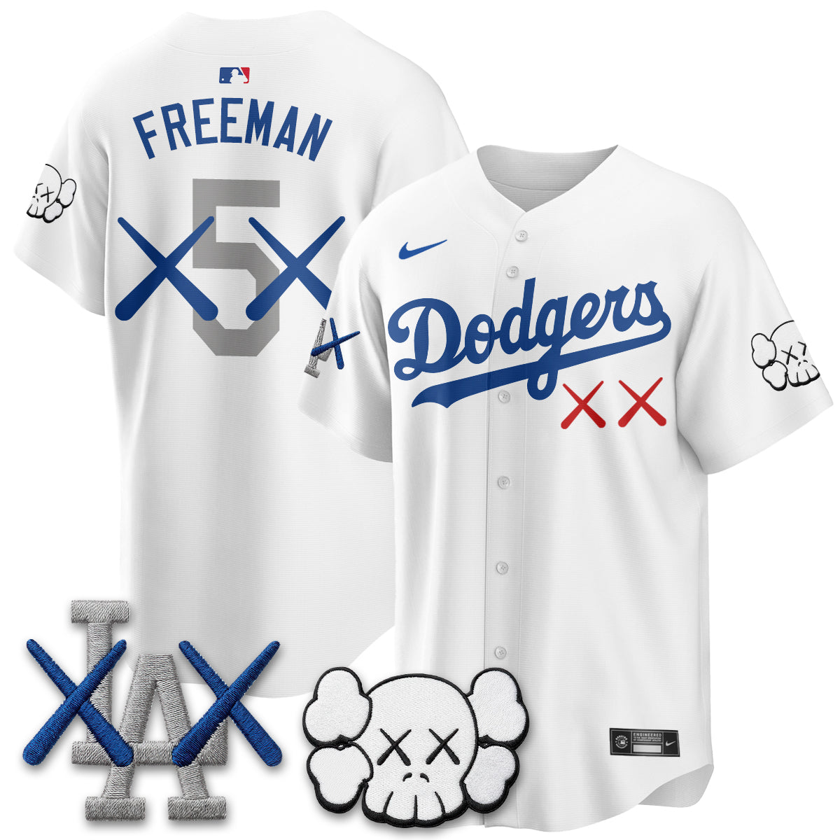 Los Angeles Dodgers x KAWS Edition Vapor Jersey - Stitched