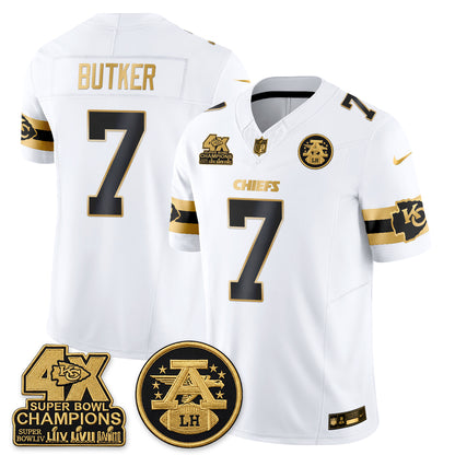 KC 4X Champs Gold Edition Vapor Jersey - Stitched