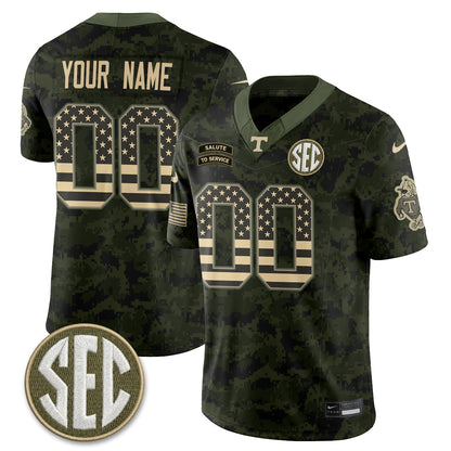 TENN 2026 Salute to Service Vapor Custom Jersey - Stitched