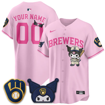 Milwaukee Brewers x  KRM Edition Vapor Custom Jersey - Stitched
