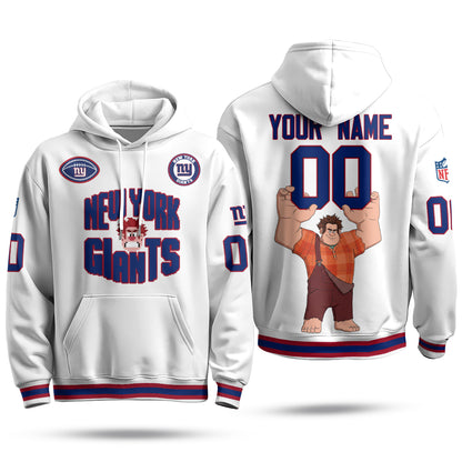 NYG x Arcade Wrecker Edition Pullover Custom Hoodie - Printed