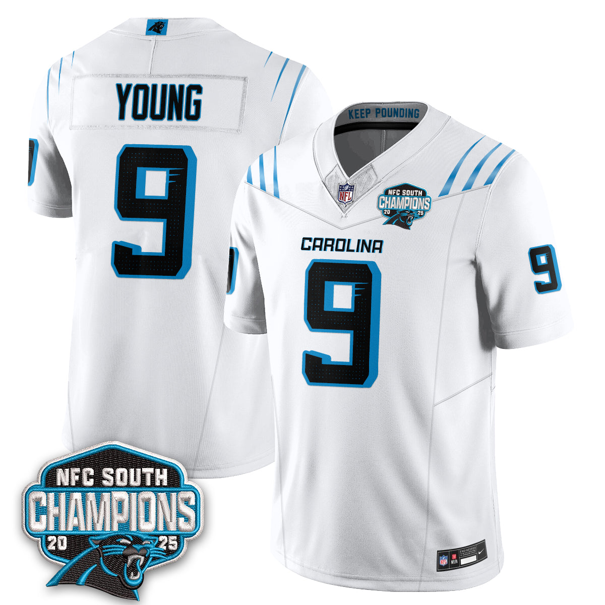 Carolina Panthers Fangear Edition Vapor Jersey - Stitched