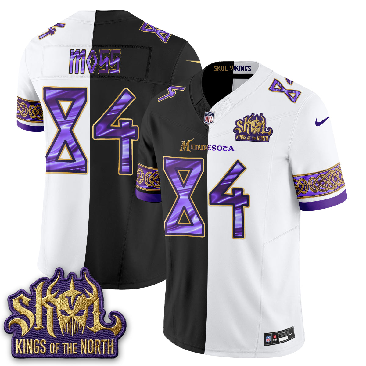 Minnesota Vikings Warrior Split Edition Vapor Jersey - Stitched