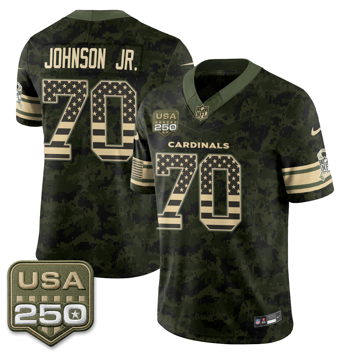 ARI 2026 Salute to Service Vapor Jersey - Stitched