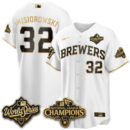 MIL W.S 26 & 2026 NL Champions Navy Jersey - Stitched