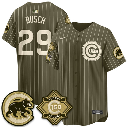 CHC New Era Olive 2026 Armed Forces Day Jersey -All Stitched
