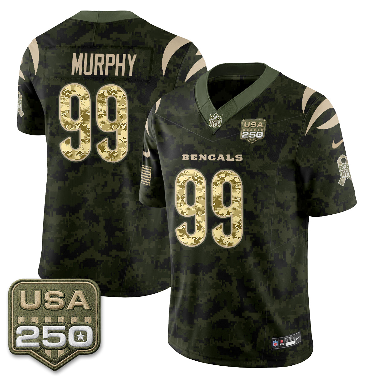 CIN 2026 Salute to Service Vapor Jersey - Stitched