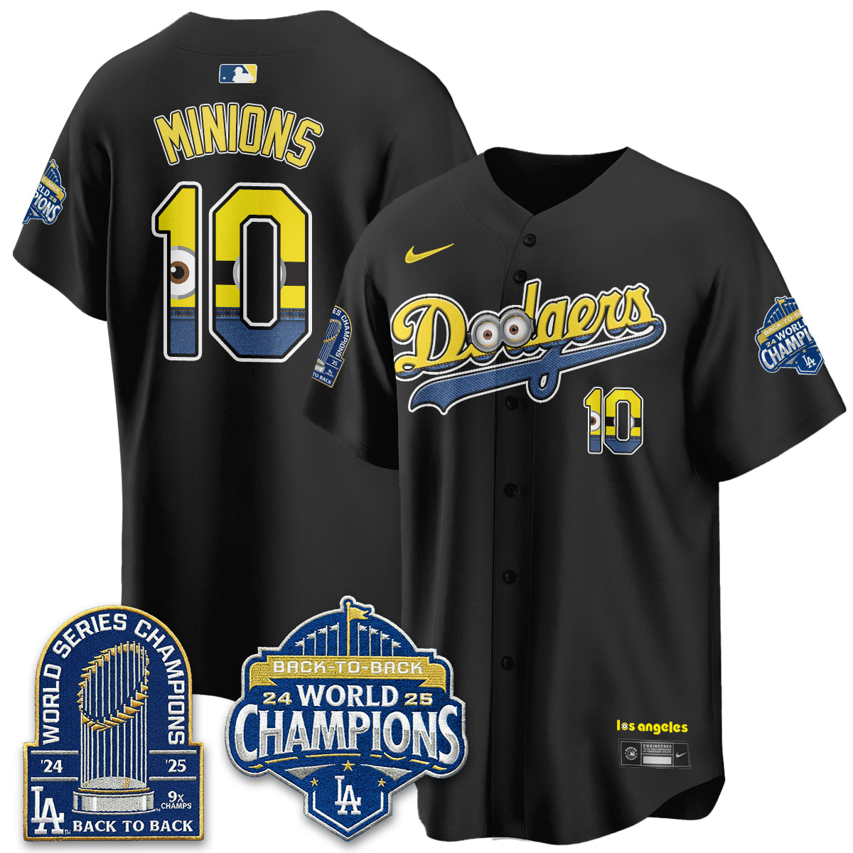 Los Angeles Dodgers x Yellow Capsules Vapor Jersey - Stitched