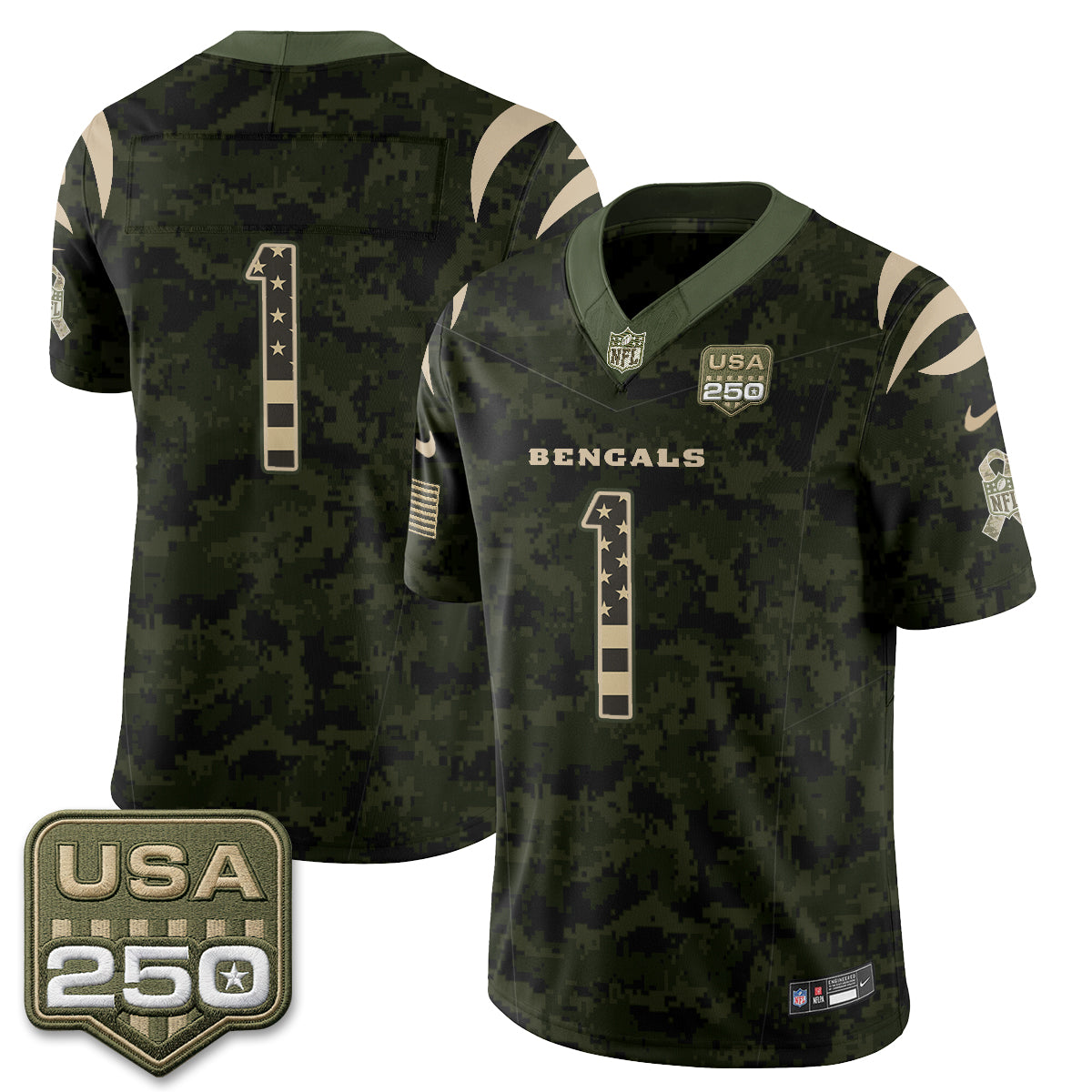 CIN 2026 Salute to Service Vapor Jersey - Stitched