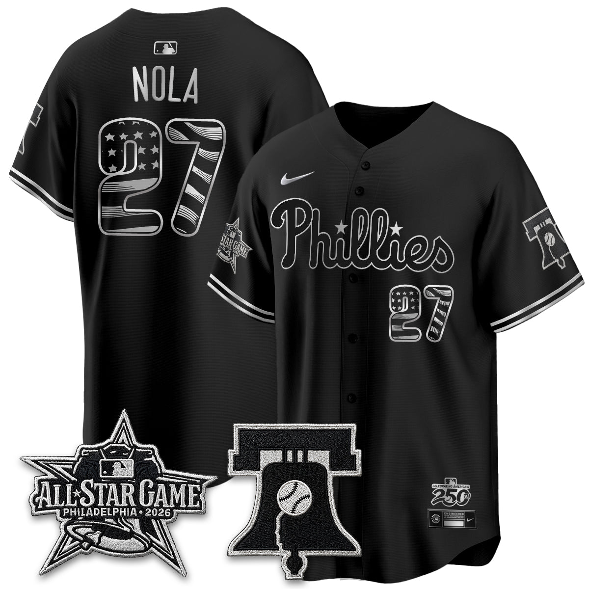 PHI Fourth of July USA Vapor Limited Jersey - Stitched
