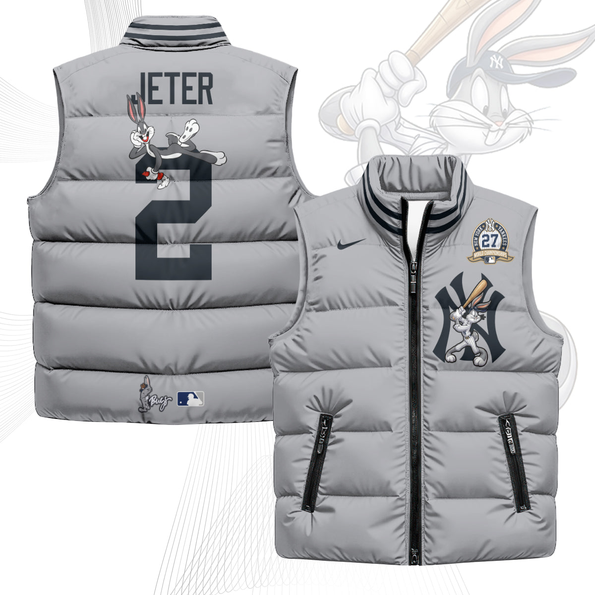 New York Yankees Edition Unisex Puffer Vest - Printed