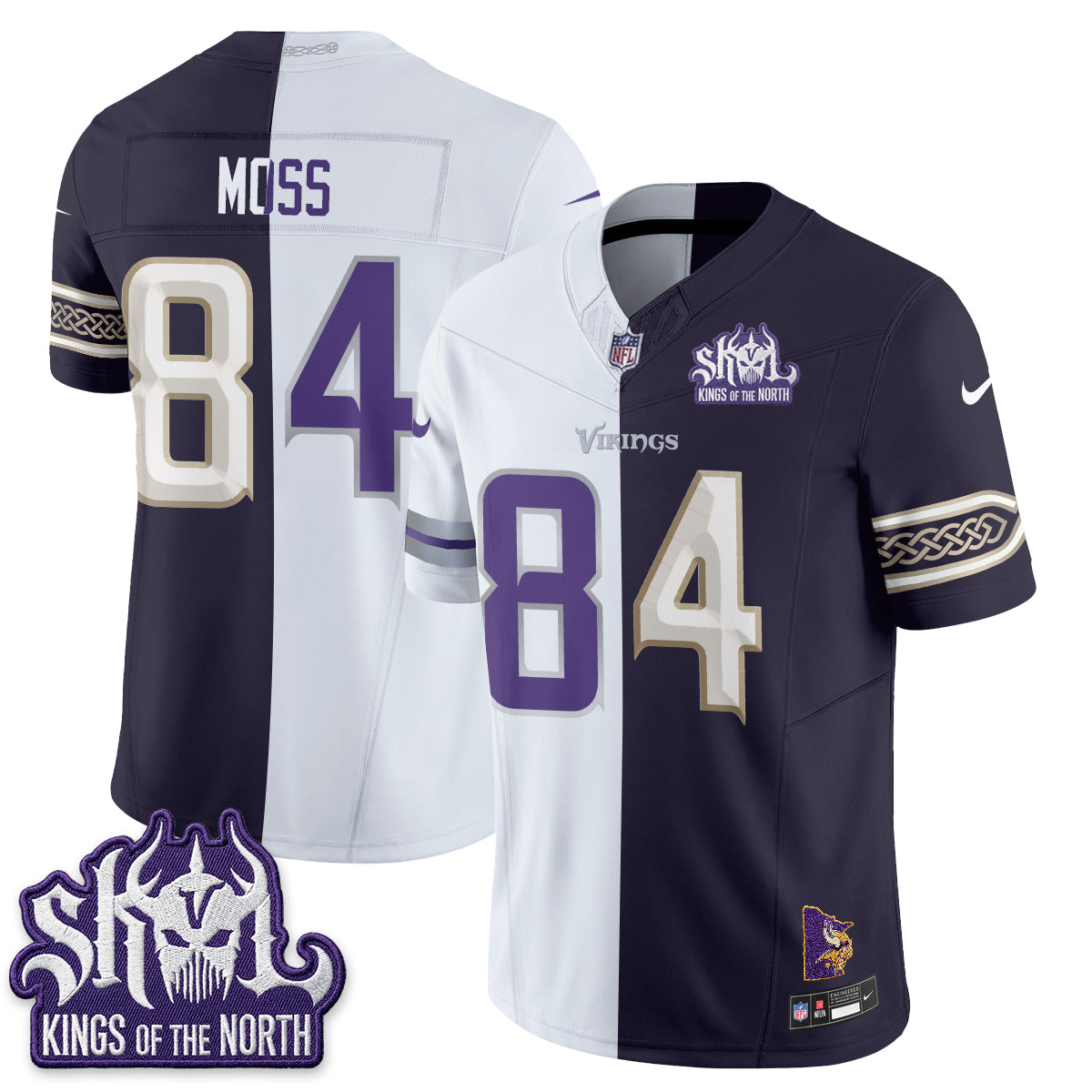 Minnesota Vikings Split Edition Vapor Jersey - Stitched