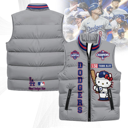 LAD x Meow KT Puffer Vest - Printed