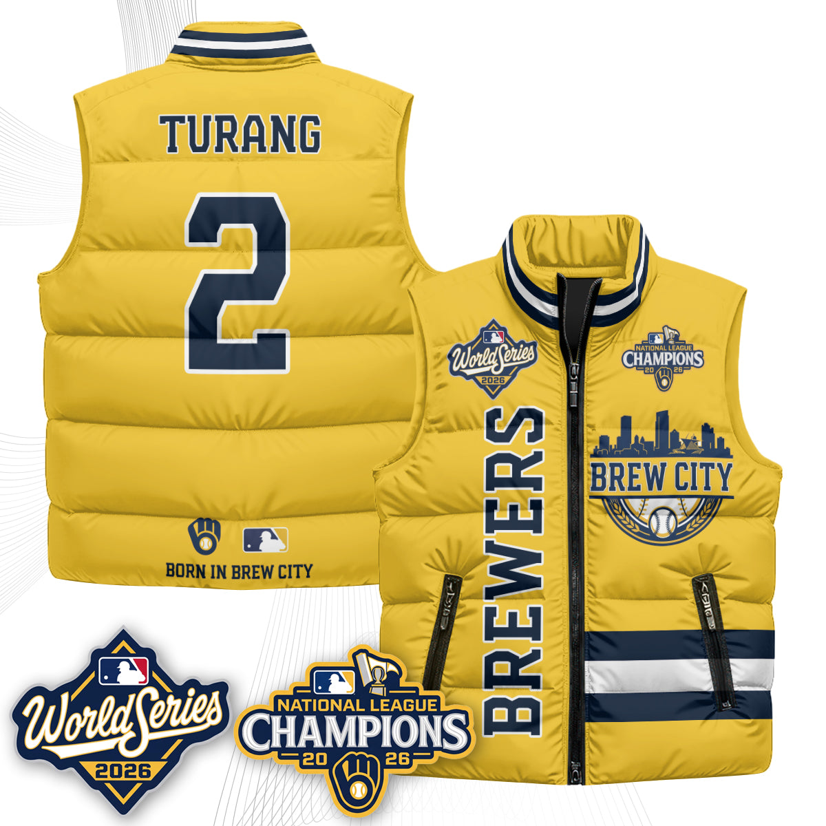 MIL 2026 NL Champions Puffer Vest - Printed