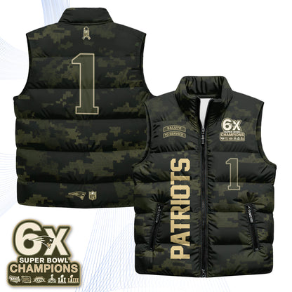 NE 2026 Salute to Service Puffer Vest - Printed