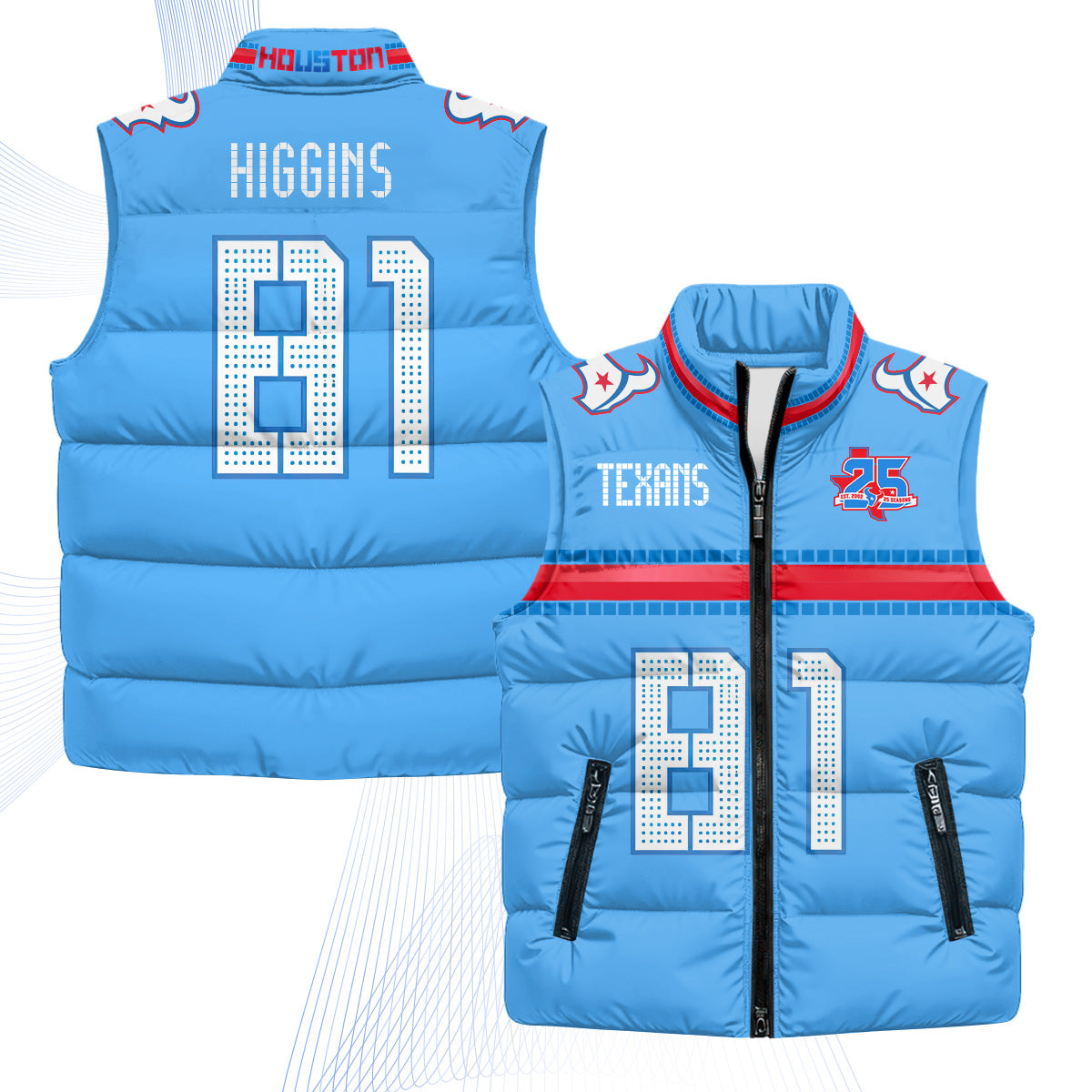 HOU 2026 Rivalries Puffer Vest - Printed
