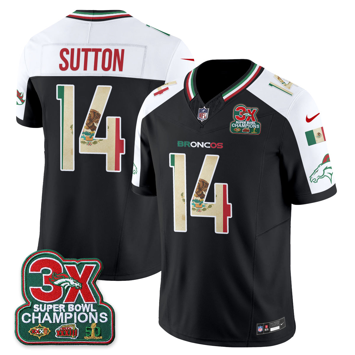 DEN Mexico Edition Vapor Jersey - Stitched