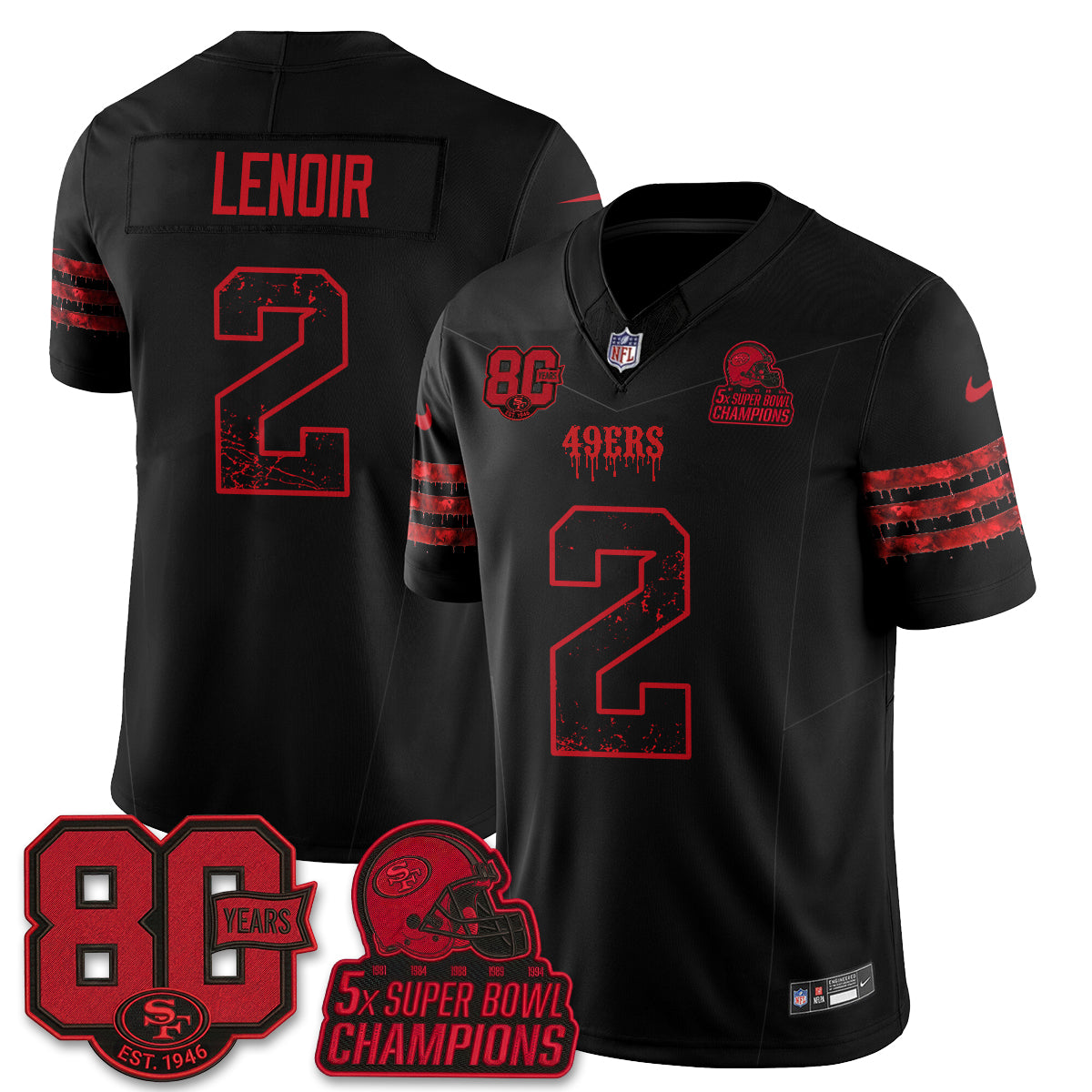 SF Slasher Edition Vapor Jersey - Stitched
