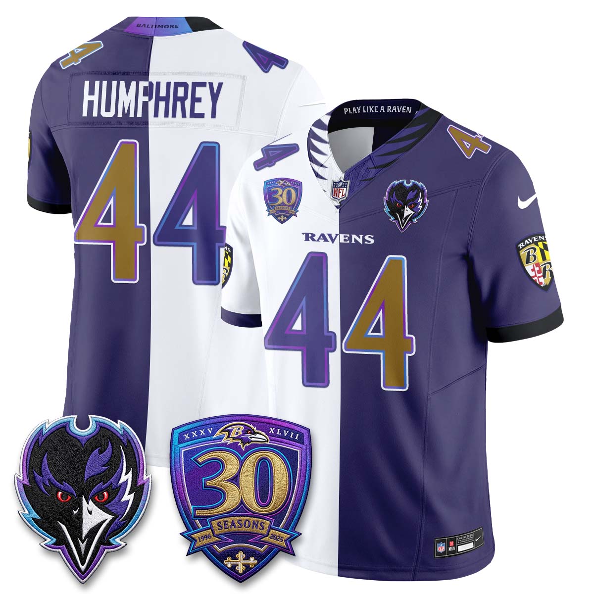 Baltimore Ravens The Next Flight Split Vapor Jersey - Stitched