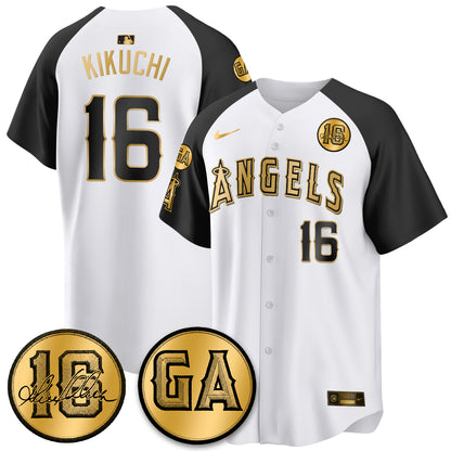 LAA Garret Anderson Tribute Patch Vapor Jersey - All Stitched V2