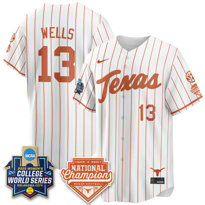 Texas Longhorns Softball 2026 World Series (WCWS) Vapor Premier Limited Jersey - B2B Champs - All Stitched