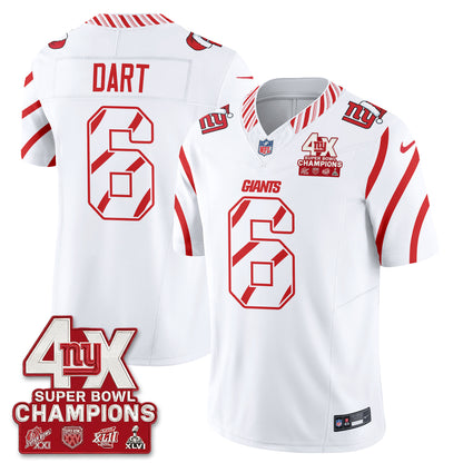 NYG  Xmas Edition Vapor Jersey - Stitched