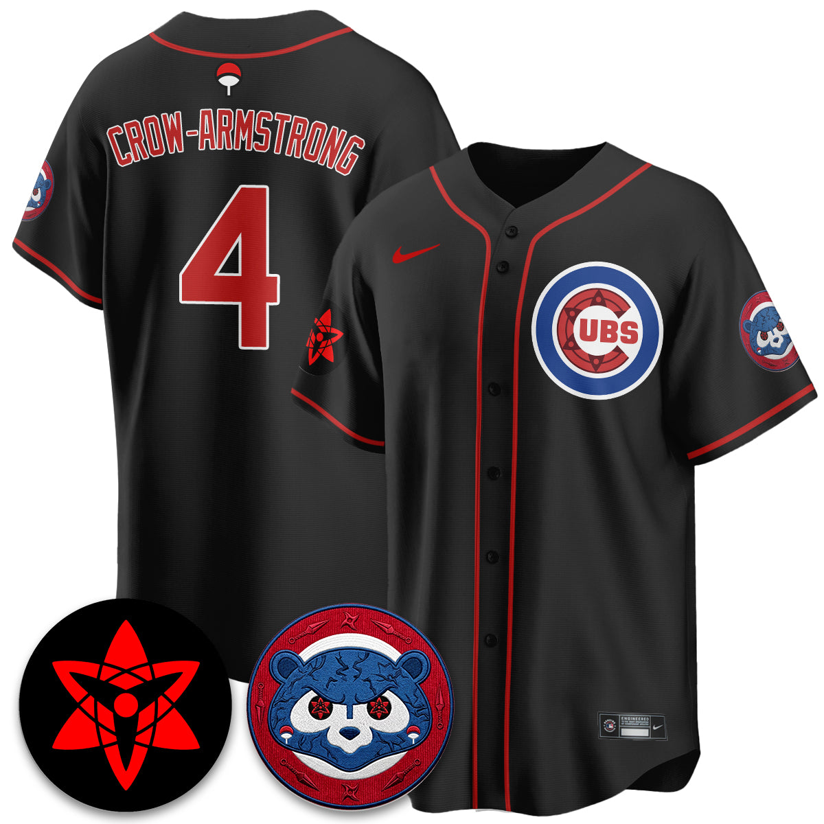 Chicago Cubs Uchiha Sasuke Vapor Limited Jersey - Stitched