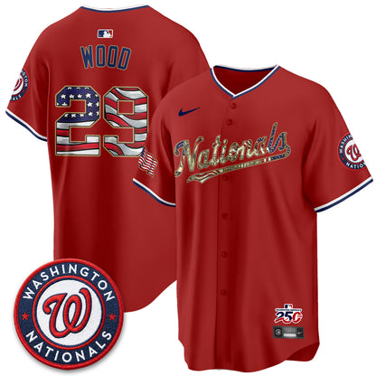 WSH 2026 Independence Day USA Vapor Jersey - Stitched